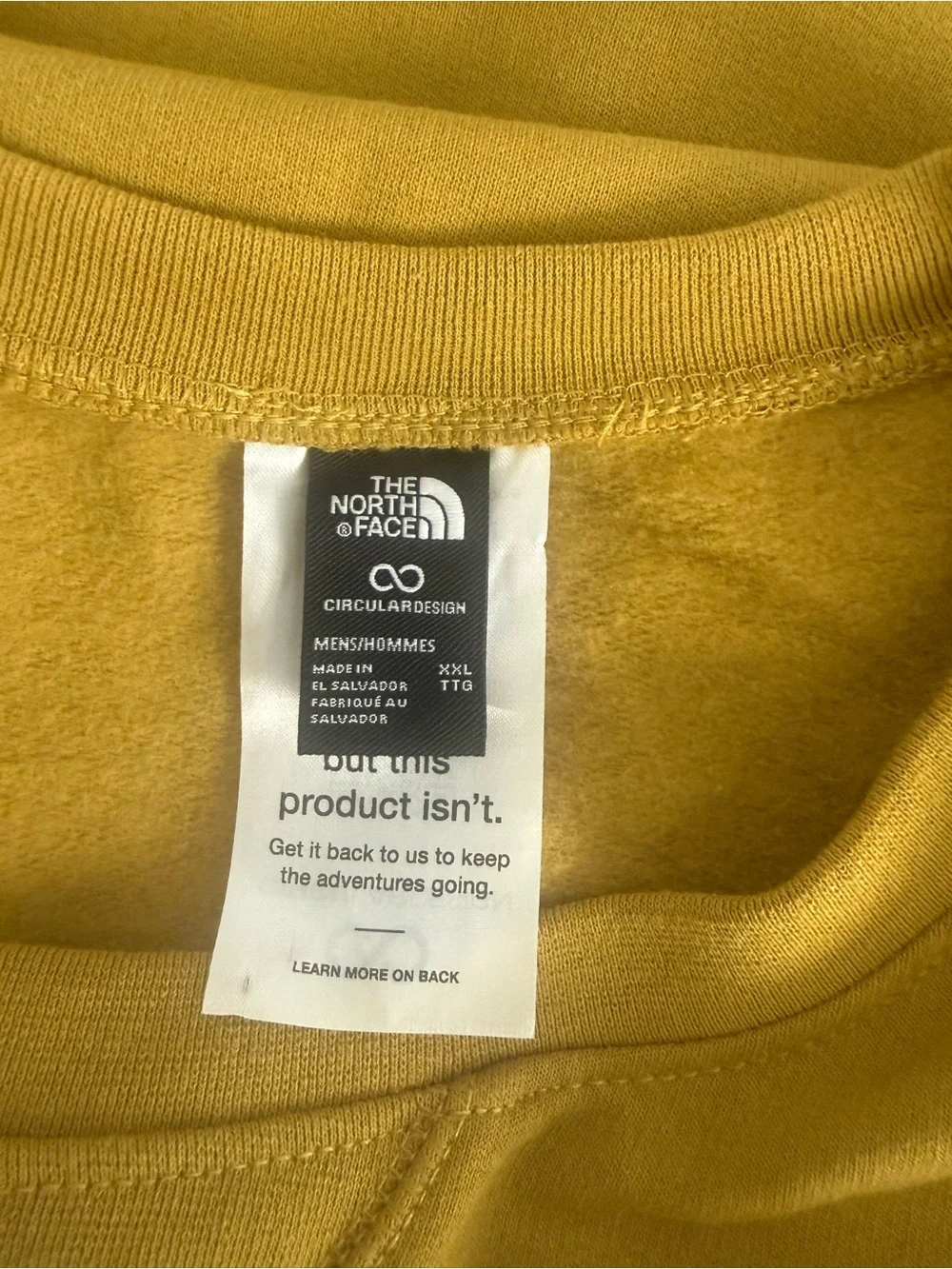 The North Face Men's Crewneck Sweatshirt in Mustard#A11